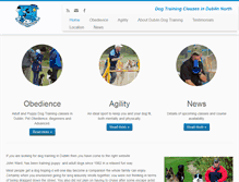 Tablet Screenshot of dublindogtraining.com